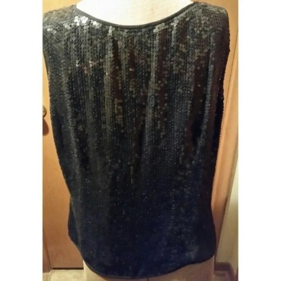 Sunny Choi Black 2 PC Sequin Tank Top & Jacket size 10 - Picture 10 of 12